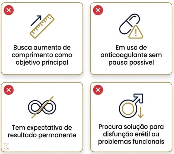 Quem não pode realizar o preenchimento peniano com ácido hialurônico
