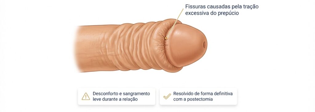 Procedimento de postectomia em Brasília pra tratar fimose.