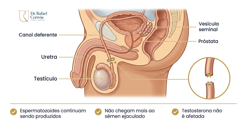 Consulta para vasectomia com acompanhamento médico do Dr. Rafael Correia.