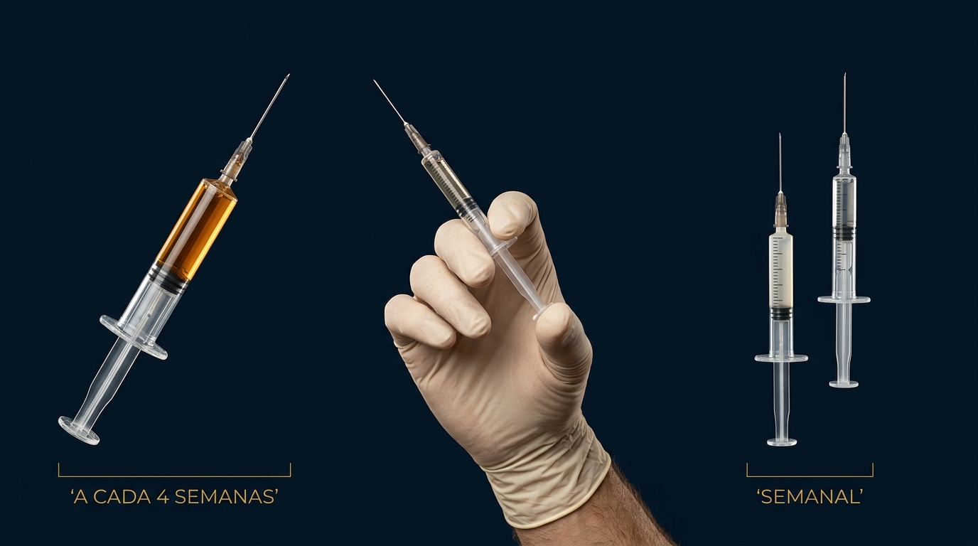 Aplicações injetáveis de testosterona
