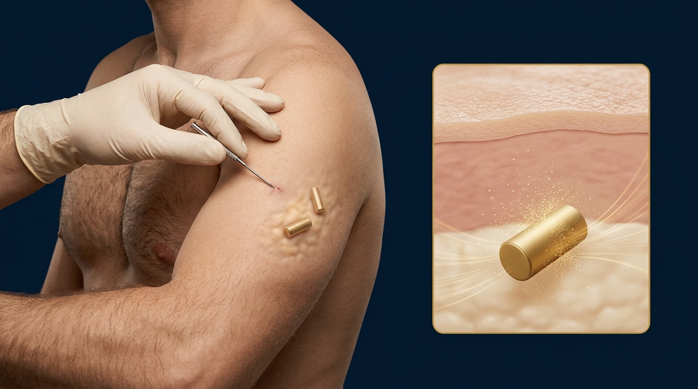 Implantes subcutâneos de testosterona